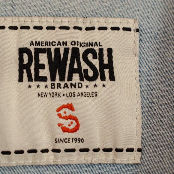 Rewash Distressed Denim Jacket - Picture 2 of 6